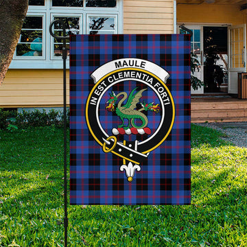 Maule Tartan Flag with Family Crest