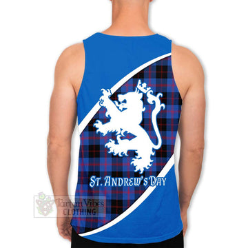 Tartan Vibes Clothing Maule Family Crest Tartan Men's Tank Top Celebrate Saint Andrew's Day in Style