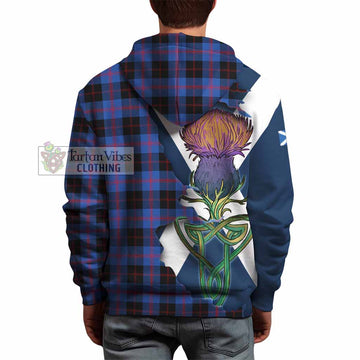 Maule Tartan Family Crest Hoodie Scottish Thistle Celtic Inspired