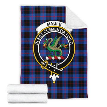 Maule Tartan Blanket with Family Crest