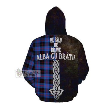 Maule Tartan Family Crest Cotton Hoodie Alba Gu Brath Be Brave Lion Ancient Style