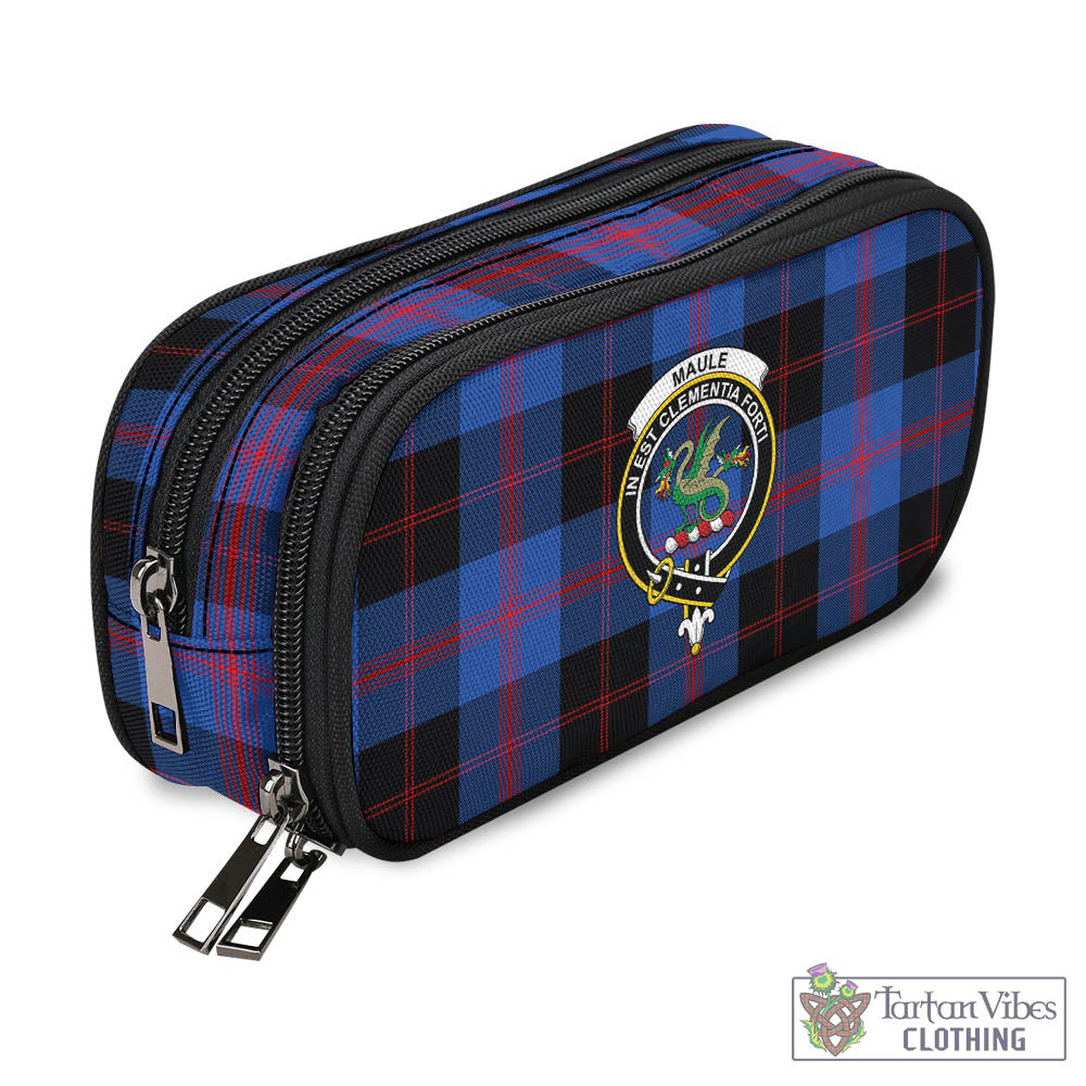 Tartan Vibes Clothing Maule Tartan Pen and Pencil Case with Family Crest