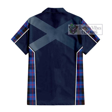 Maule Tartan Hawaiian Shirt with Family Crest and Lion Rampant Vibes Sport Style