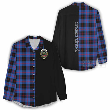 Tartan Vibes Clothing Maule Tartan Women's Casual Shirt with Family Crest and Half Of Me Style