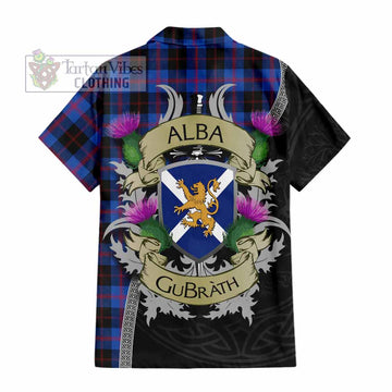Maule Tartan Family Crest Hawaiian Shirt Lion Rampant Royal Thistle Shield Celtic Inspired