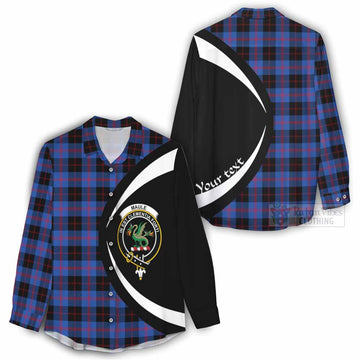 Tartan Vibes Clothing Maule Tartan Women's Casual Shirt with Family Crest Circle Style