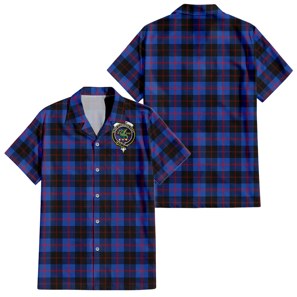 maule-tartan-short-sleeve-button-down-shirt-with-family-crest