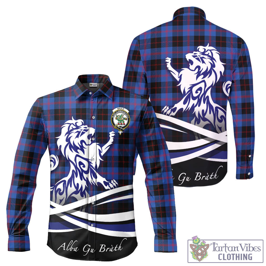maule-tartan-long-sleeve-button-up-shirt-with-alba-gu-brath-regal-lion-emblem