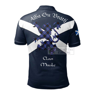 Tartan Vibes Clothing Maule Tartan Lion Rampant Polo Shirt – Proudly Display Your Heritage with Alba Gu Brath and Clan Name