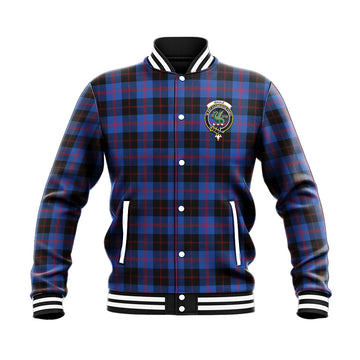 Maule Tartan Baseball Jacket with Family Crest