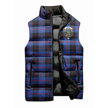 Maule Tartan Sleeveless Puffer Jacket with Family Crest