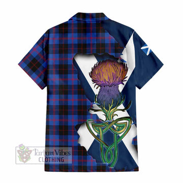 Maule Tartan Family Crest Hawaiian Shirt Scottish Thistle Celtic Inspired