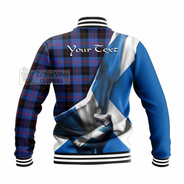 Maule Tartan Baseball Jacket with Family Crest Scotland Patriotic Style