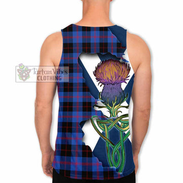 Maule Tartan Family Crest Men's Tank Top Scottish Thistle Celtic Inspired