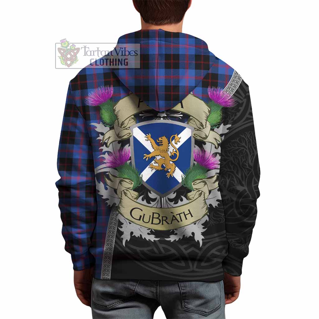 Tartan Vibes Clothing Maule Tartan Family Crest Hoodie Lion Rampant Royal Thistle Shield Celtic Inspired