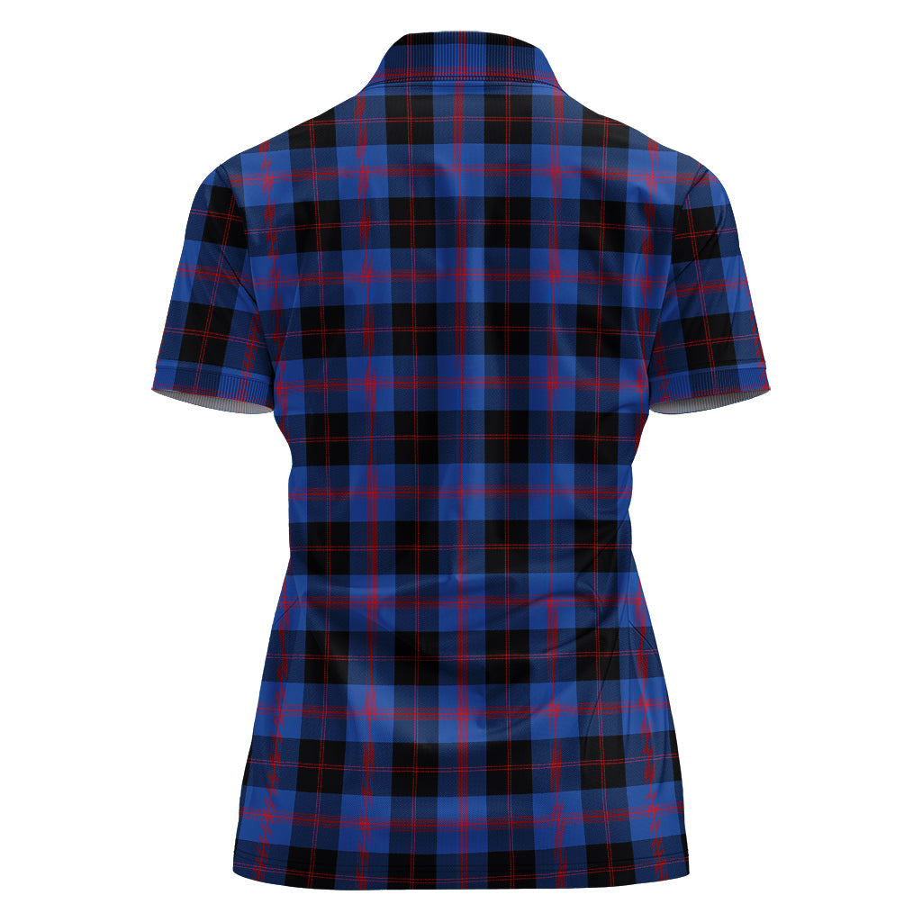 maule-tartan-polo-shirt-with-family-crest-for-women