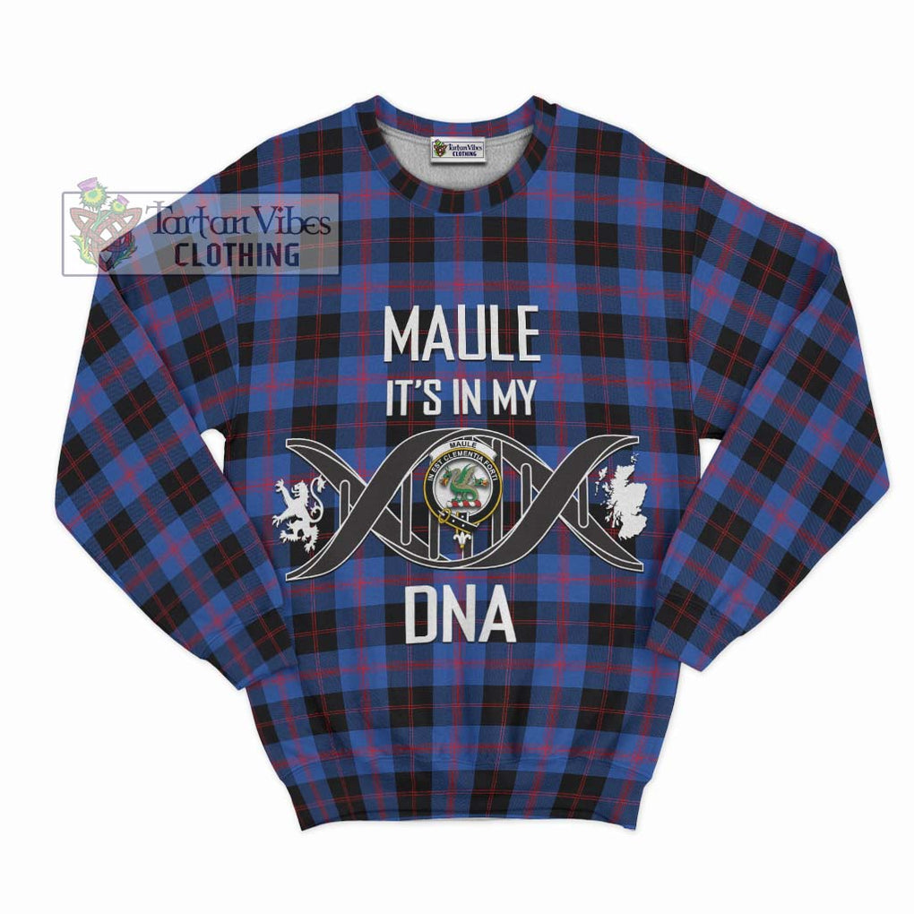 Maule Tartan Sweatshirt with Family Crest DNA In Me Style - Tartanvibesclothing Shop