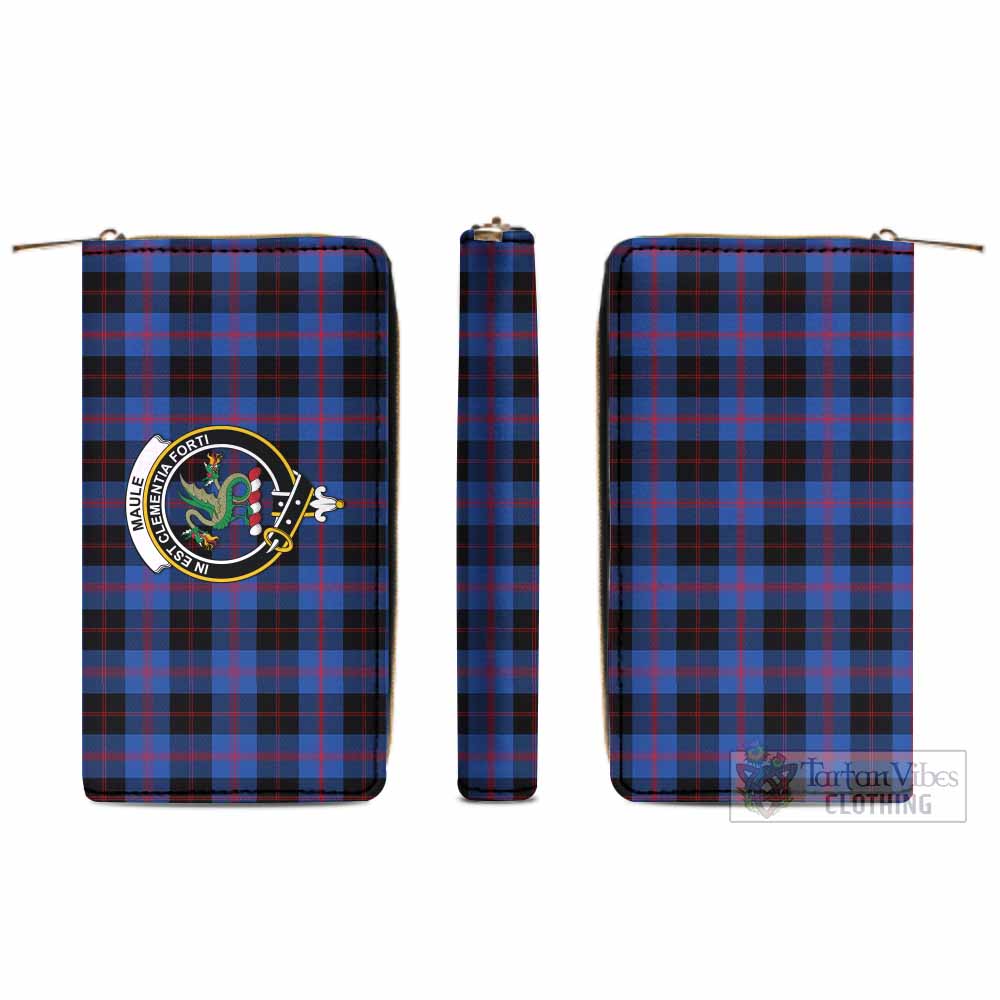 Tartan Vibes Clothing Maule Tartan Women's Leather Wallet with Family Crest