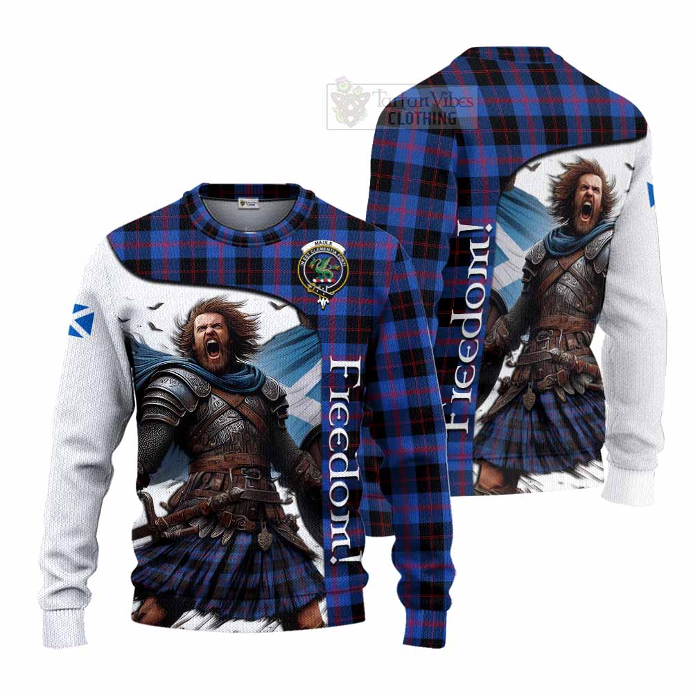 Maule Crest Tartan Knitted Sweater Inspired by the Freedom of Scottish Warrior - Tartan Vibes Clothing