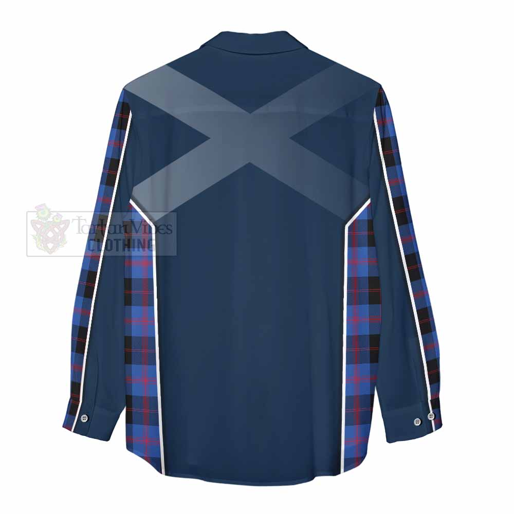 Tartan Vibes Clothing Maule Tartan Women's Casual Shirt with Family Crest and Lion Rampant Vibes Sport Style