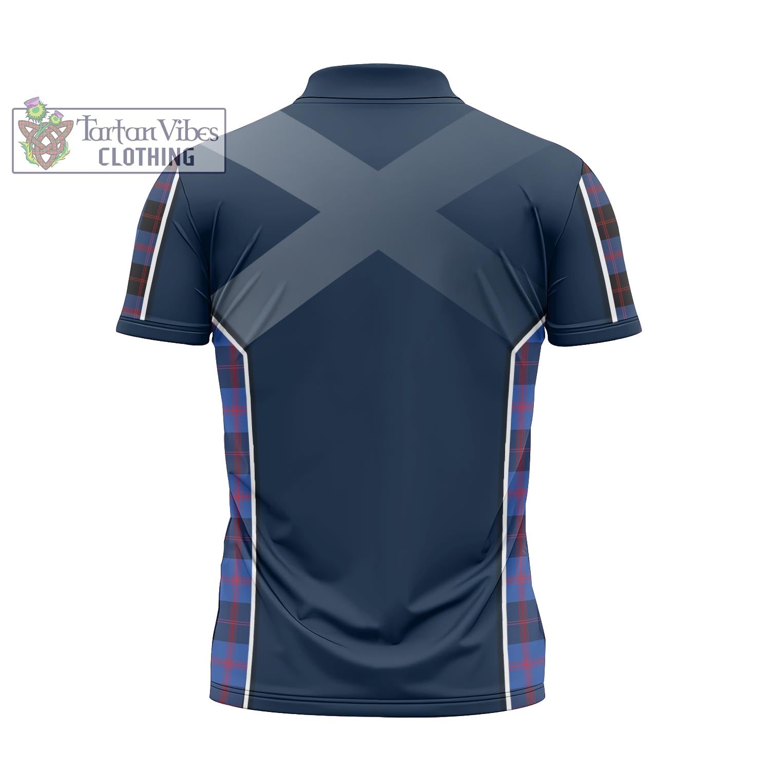 Tartan Vibes Clothing Maule Tartan Zipper Polo Shirt with Family Crest and Lion Rampant Vibes Sport Style