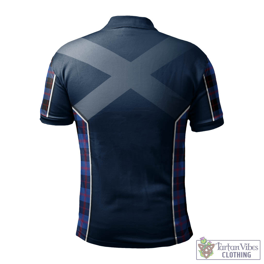 Tartan Vibes Clothing Maule Tartan Men's Polo Shirt with Family Crest and Lion Rampant Vibes Sport Style
