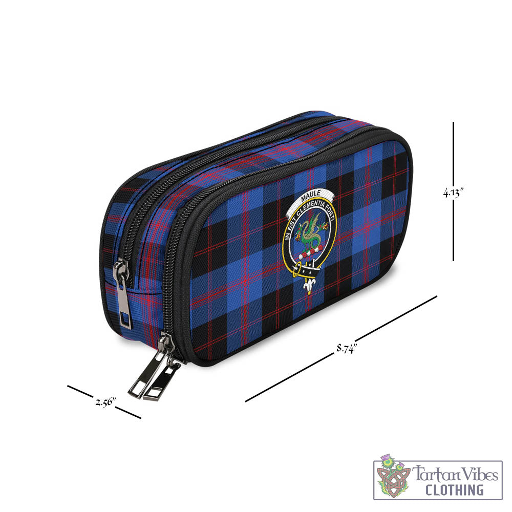 Tartan Vibes Clothing Maule Tartan Pen and Pencil Case with Family Crest