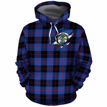 Maule Clan Crest In Me Tartan Cotton Hoodie Scotland Flag Style