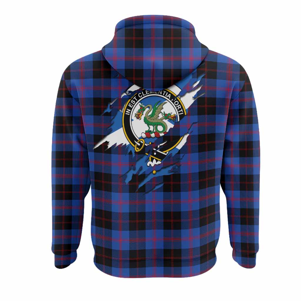 Maule Clan Crest In Me Tartan Hoodie Scotland Flag Style