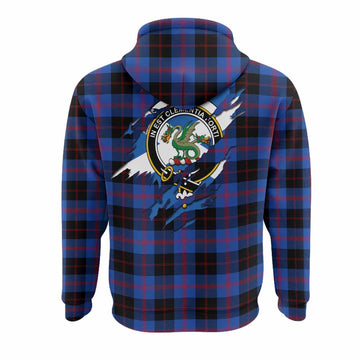 Maule Clan Crest In Me Tartan Hoodie Scotland Flag Style