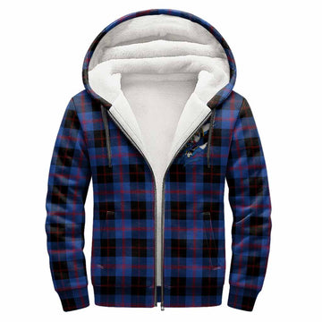 Maule Clan Crest In Me Tartan Sherpa Hoodie Scotland Flag Style