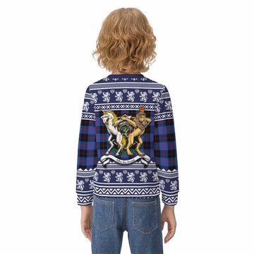 Maule Clan Tartan Crest Christmas Kid Ugly Sweatshirt Coat of Arms Funny Style