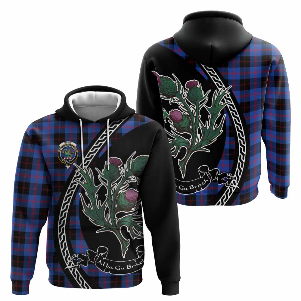 Maule Family Crest Tartan Hoodie Alba Thistle Inspired - Tartan Vibes Clothing
