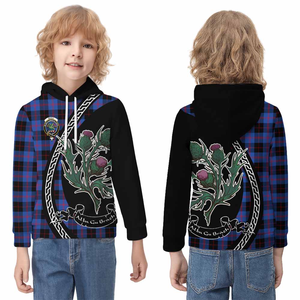 Maule Family Crest Tartan Kid Hoodie Alba Thistle Inspired - Tartan Vibes Clothing