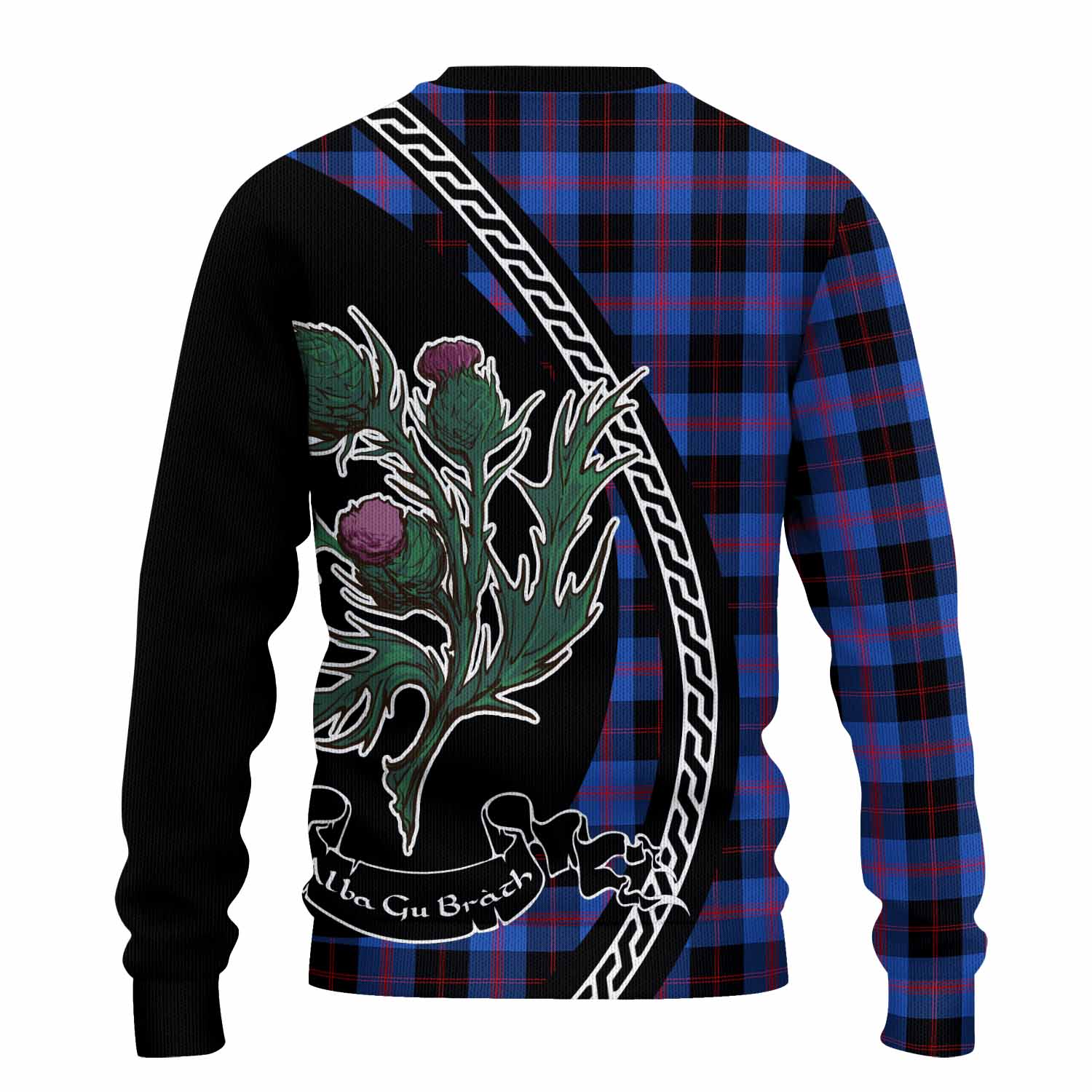 Maule Family Crest Tartan Knitted Sweater Alba Thistle Inspired - Tartan Vibes Clothing