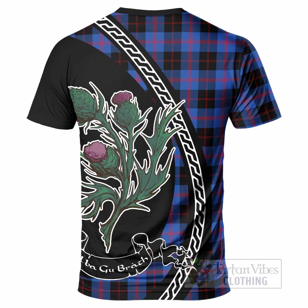 Maule Family Crest Tartan T-Shirt Alba Thistle Inspired - Tartan Vibes Clothing