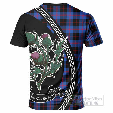 Maule Family Crest Tartan T-Shirt Alba Thistle Inspired - Tartan Vibes Clothing