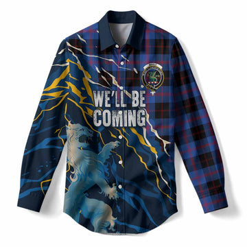 Maule Scotland Tartan Women Casual Shirt WC2026 Football - We'll Be Coming