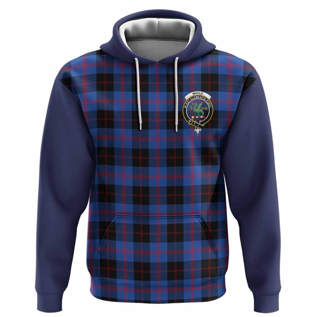 Maule Tartan Accent Hoodie with Family Crest