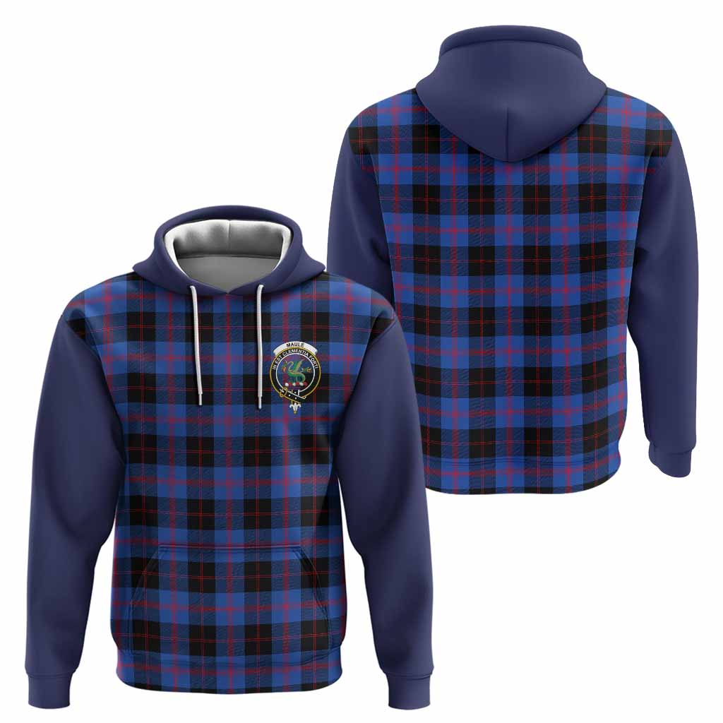 Maule Tartan Accent Hoodie with Family Crest