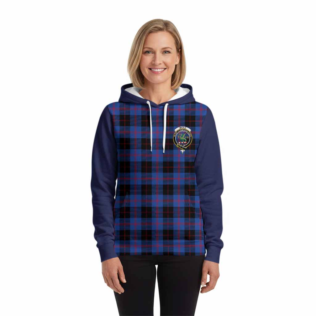 Maule Tartan Accent Hoodie with Family Crest