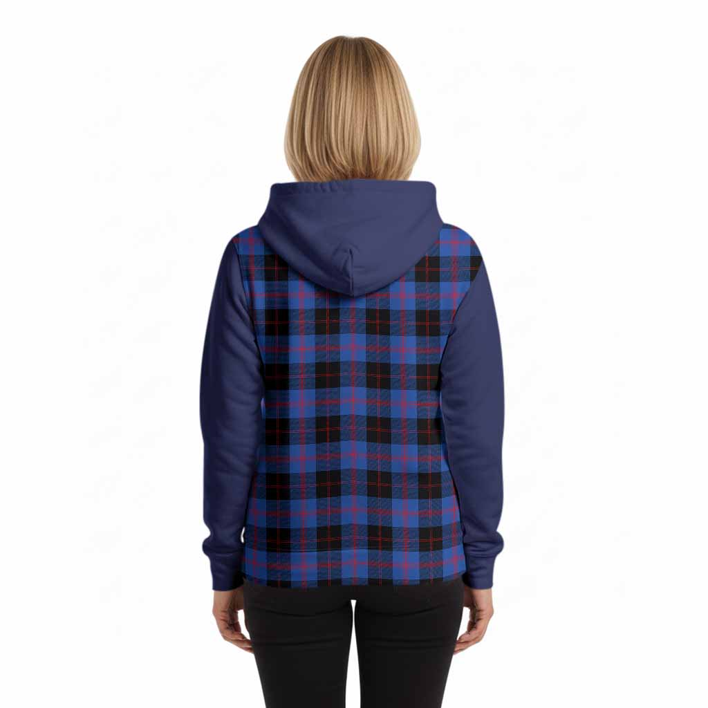 Maule Tartan Accent Hoodie with Family Crest