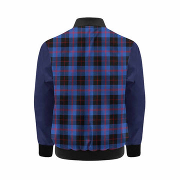 Maule Tartan Accent Kid Bomber Jacket with Family Crest