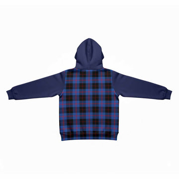 Maule Tartan Accent Kid Hoodie with Family Crest