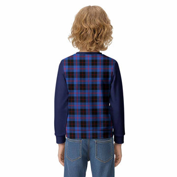 Maule Tartan Accent Kid Knitted Sweatshirt with Family Crest