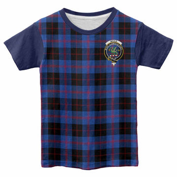 Maule Tartan Accent Kid T-shirt with Family Crest