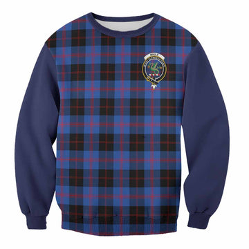 Maule Tartan Accent Sweatshirt with Family Crest