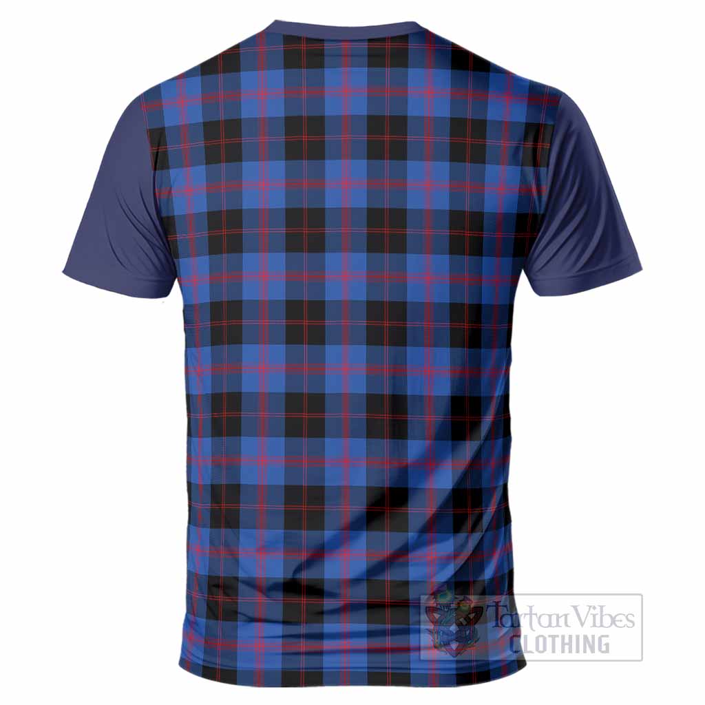 Maule Tartan Accent T-Shirt with Family Crest