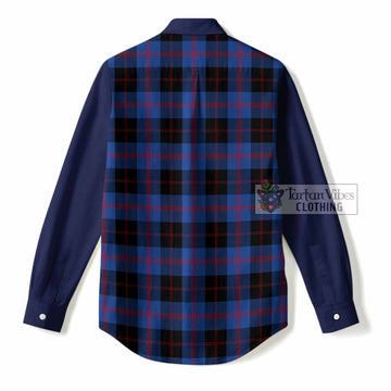 Maule Tartan Accent Women Casual Shirt with Family Crest