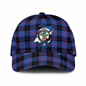 Maule Tartan Classic Cap with Family Crest In Me Style
